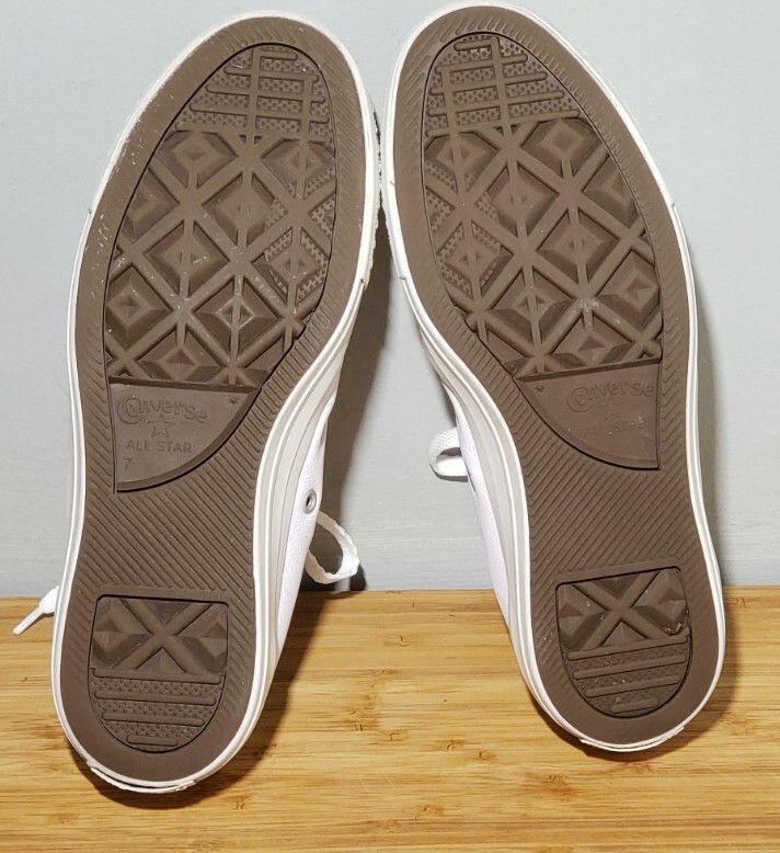 Converse 1T866 All Star White Leather Shoes Size Men 7  display picture 1