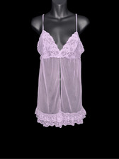 Beautiful Victoria  s Secret Purple Babydoll Nightie Very light lavender purple l