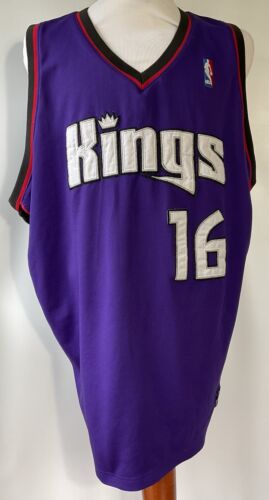 Vintage Reebok Sacramento Kings Peja Stojakovic #16 Stitched Jersey Size 48