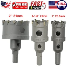 1/1.8/2'' Carbide Tip TCT Hole Saw Cutter Drill Bit For Alloy Steel Metal