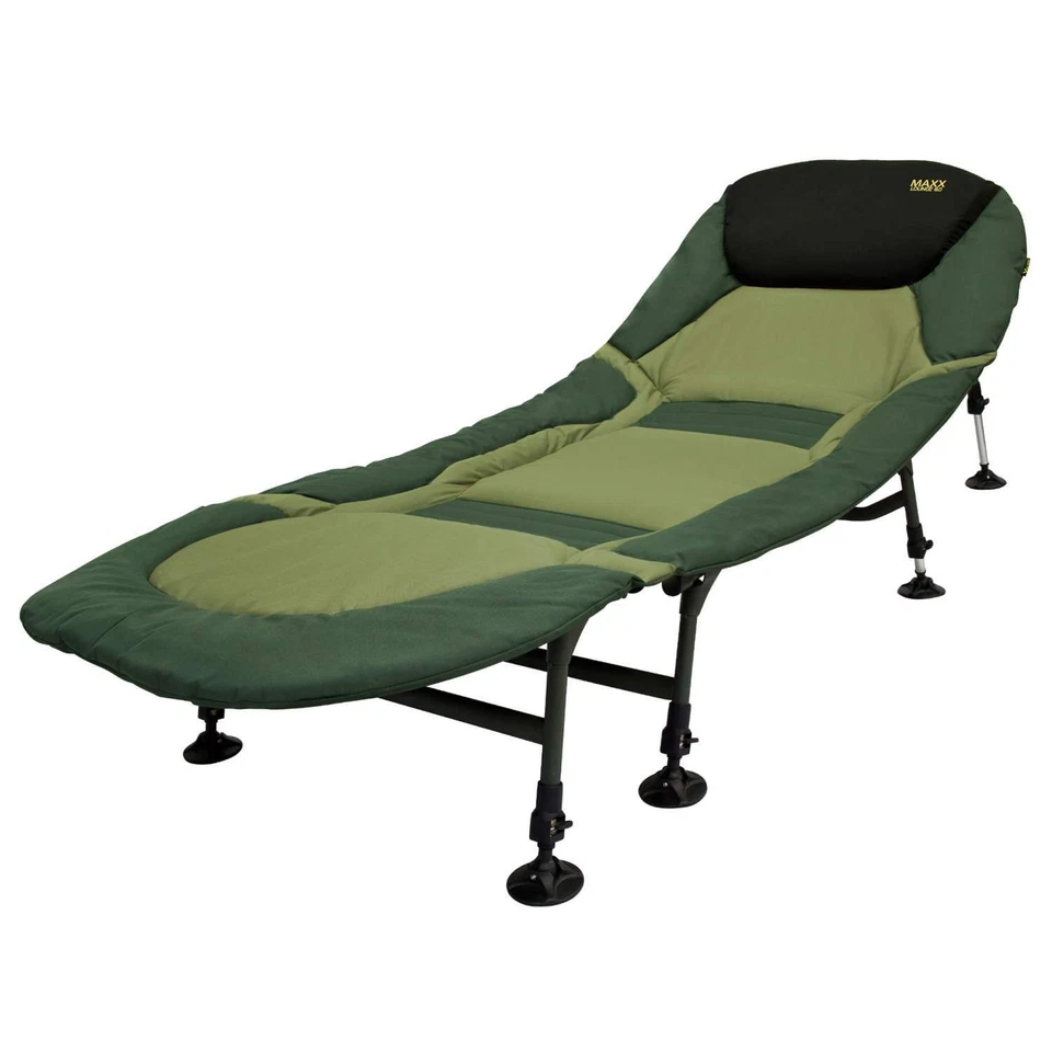 BAT TACKLE Maxxlounge 8.0 Bedchair 8-Bein Karpfenliege Angler Angelliege Feldbett Liege