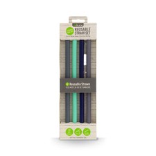 Reduce Reusable Straws Set of 4 - Flexible, Silicone Straws