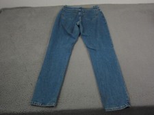 Vintage Lee Jeans Womens 16 Blue 31 x 33 Lightwash Tapered Riders Made in USA