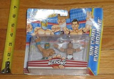 WWE WWF Mattel Sin Cara Evan Bourne Rumblers Wrestling figures AEW Matt Sydal 