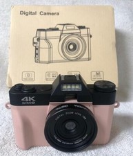 VJIANGER 4K Vlogging Camera for YouTube 56MP, 32GB, PINK , UNUSED,  ONE BATTERY