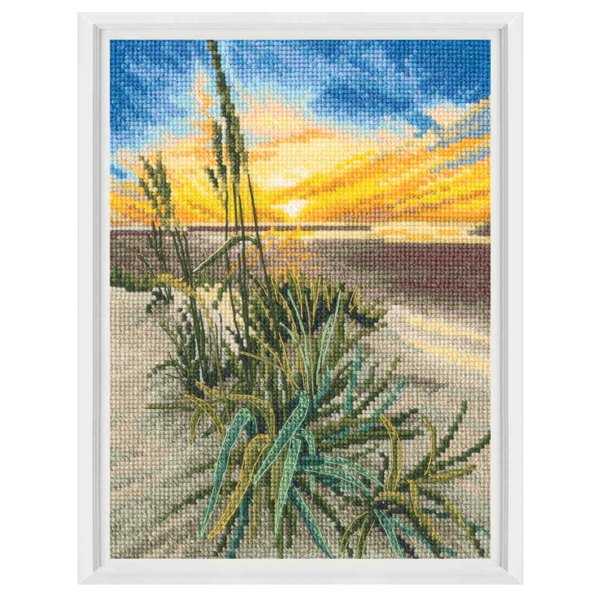 RTO counted cross stitch kit ""Sunset on the Sea"", 14x19cm, DIY