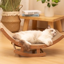 Pet Cardboard Bed - Kitten Sleeping Sofa with Scratching & Play Area