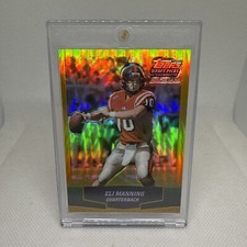Eli Manning Rookie 2004 Topp Draft Picks Gold Chrome Refractor Giants