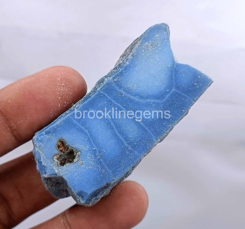 Natural EGL Certified 150-170 Ct Australia Blue Opal Rough Loose Gemstone 4AUH - Picture 6 of 7