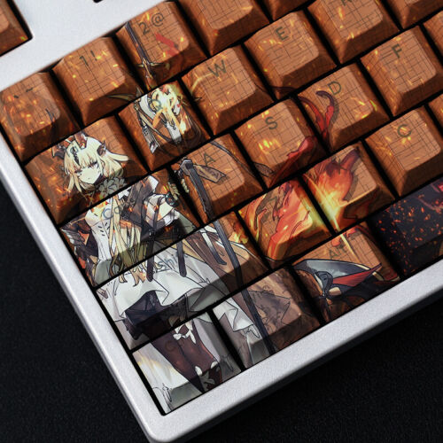 Arknights Reed The Flame Shadow PBT Transparent Keycap for Cherry MX Keyboard - Picture 2 of 6