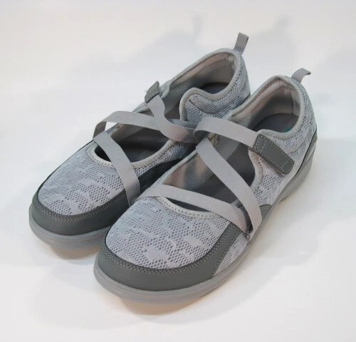 ORTHOPEDIC 鞋 Apex Mary Jane 网眼休闲灰色 #A601W 女式 11 码中号 — 第 2/4 张图片