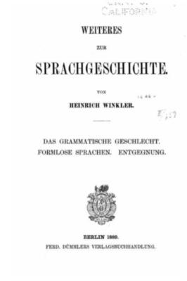 Weiteres Zur Sprachgeschichte