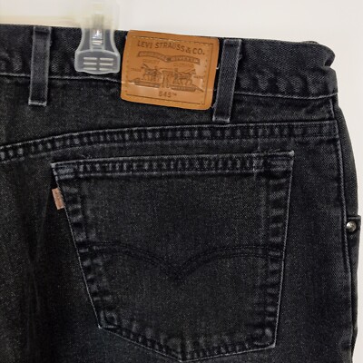 Vintage Levi 545 Jeans Loose Fit Men Sz 42 X 32 Black Tapered Leg USA Made | eBay