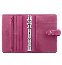 Filofax A6 Personal Malden Organiser Planner Diary Plan Fuchsia Leather 026028