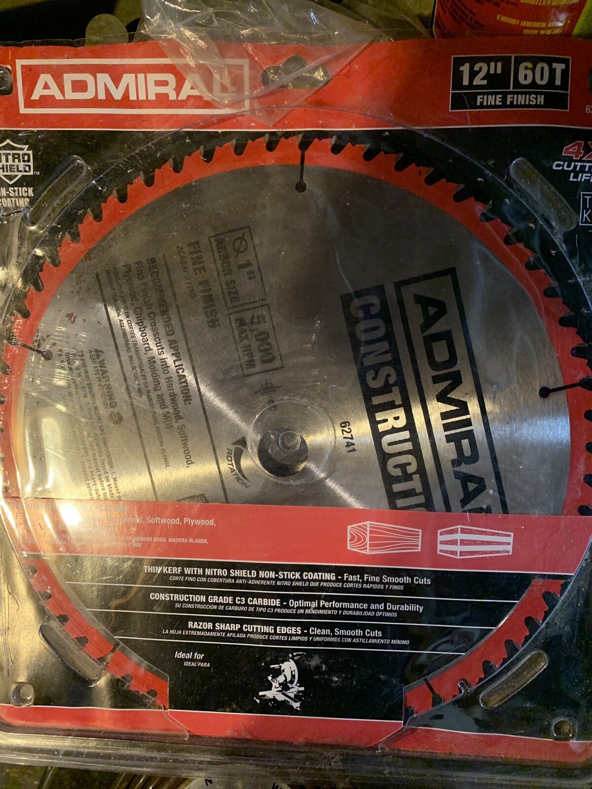 ADMIRAL 62741 FINE FINISH 12" CIRCULAR SAW BLADE NEW eBay