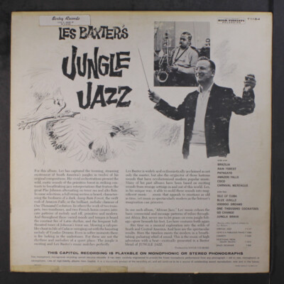 米LP Les Baxter Les Baxters Jungle Jazz T1184 CAPITOL /00260 Les Baxter And His Orchestra – Les Baxter's Jungle Jazz