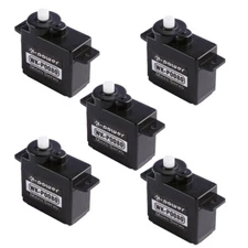 5pcs P0080 8G/1.4KG/0.1S Coreless Micro Servo for RC Airplane DIY Robot Projects