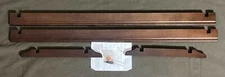 New Van Hygan & Smythe Collector 8 Plate Wall Rack Wood, Dark Brown, 41" x 16"