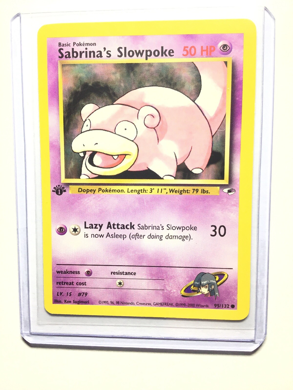 SABRINA’S SLOWPOKE - 1st Edition Gym Heroes - 95/132 - Common - Pokemon - NM