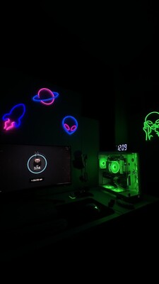 Gaming Setup , Pc, Monitor And accessories.