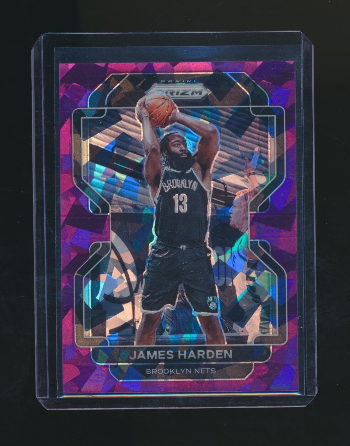 JAMES HARDEN 2021-22 PANINI PRIZM PURPLE CRACKED ICE PRIZM PARALLEL 106/149