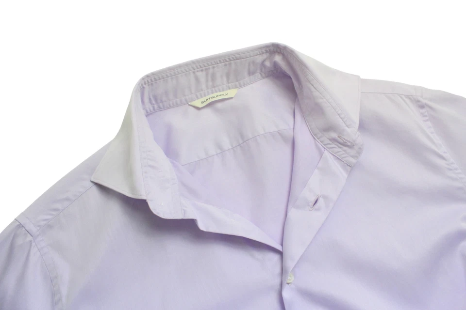 Camicia Formale Slim Fit SUITSUPPLY Uomo XL Collo Cutaway Con Bottoni - Immagine 3 di 4