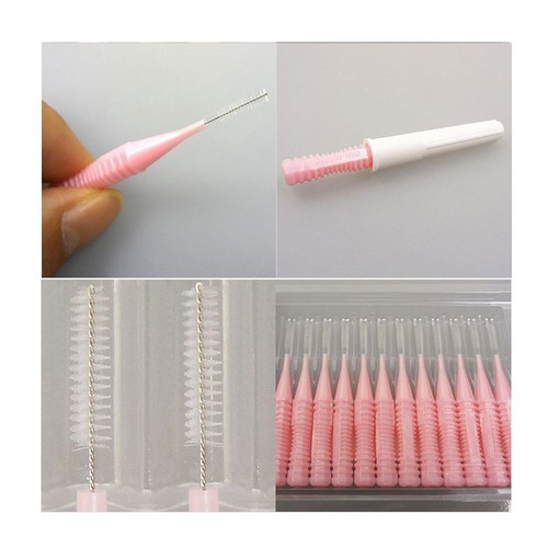 Floss & Flossers 30pcs 0.8mm Dental Pro Interdental Brush made in Japan - Picture 2 of 6