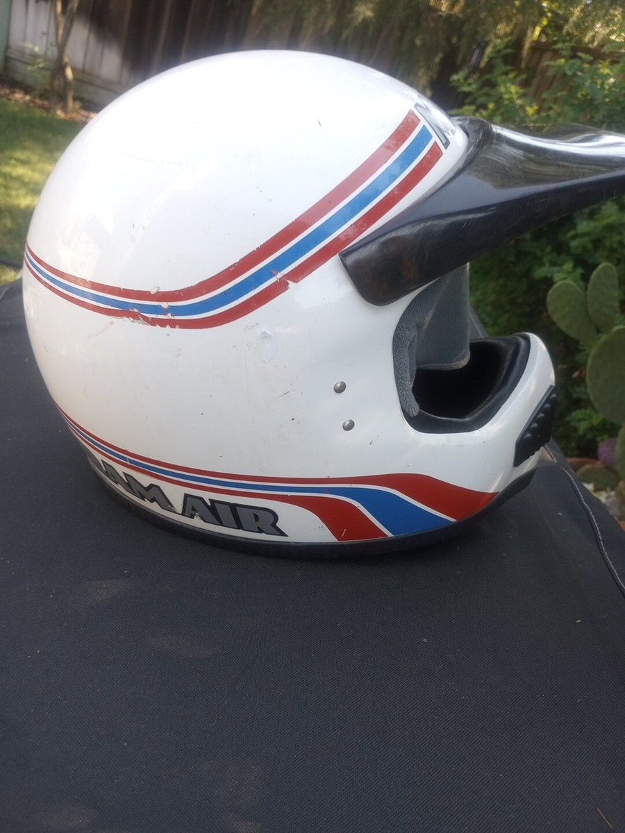 Vintage Maxon Ram Air Helmet Motocross Motorcycle Small Read