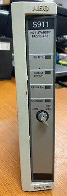   AEG / MODICON S911 HOT STANDBY PROCESSOR W/ KEY AS-S911-801 / AS-9441-801