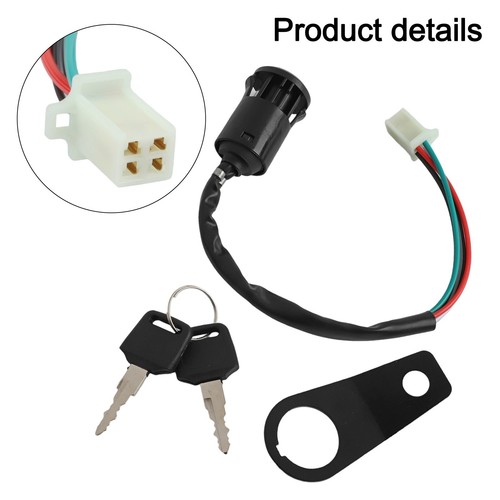 Motorcycle Ignition Switch Lock Key with Holder for 50cc 90cc 110cc 150cc - Afbeelding 4 van 5
