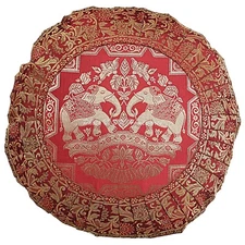 Cushion Cover Traditional Art Yoga Home Decor Sofa Pillow Cover Case 17 x 17 in