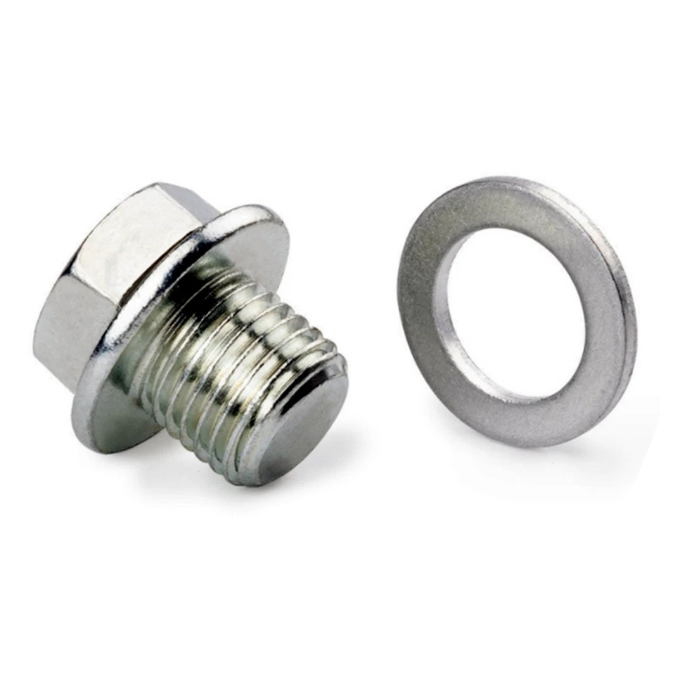 Arandela de tapón de perno de drenaje de cárter de aceite de 10 piezas para Honda Accord Civic Acura+ Foto 3 de 4