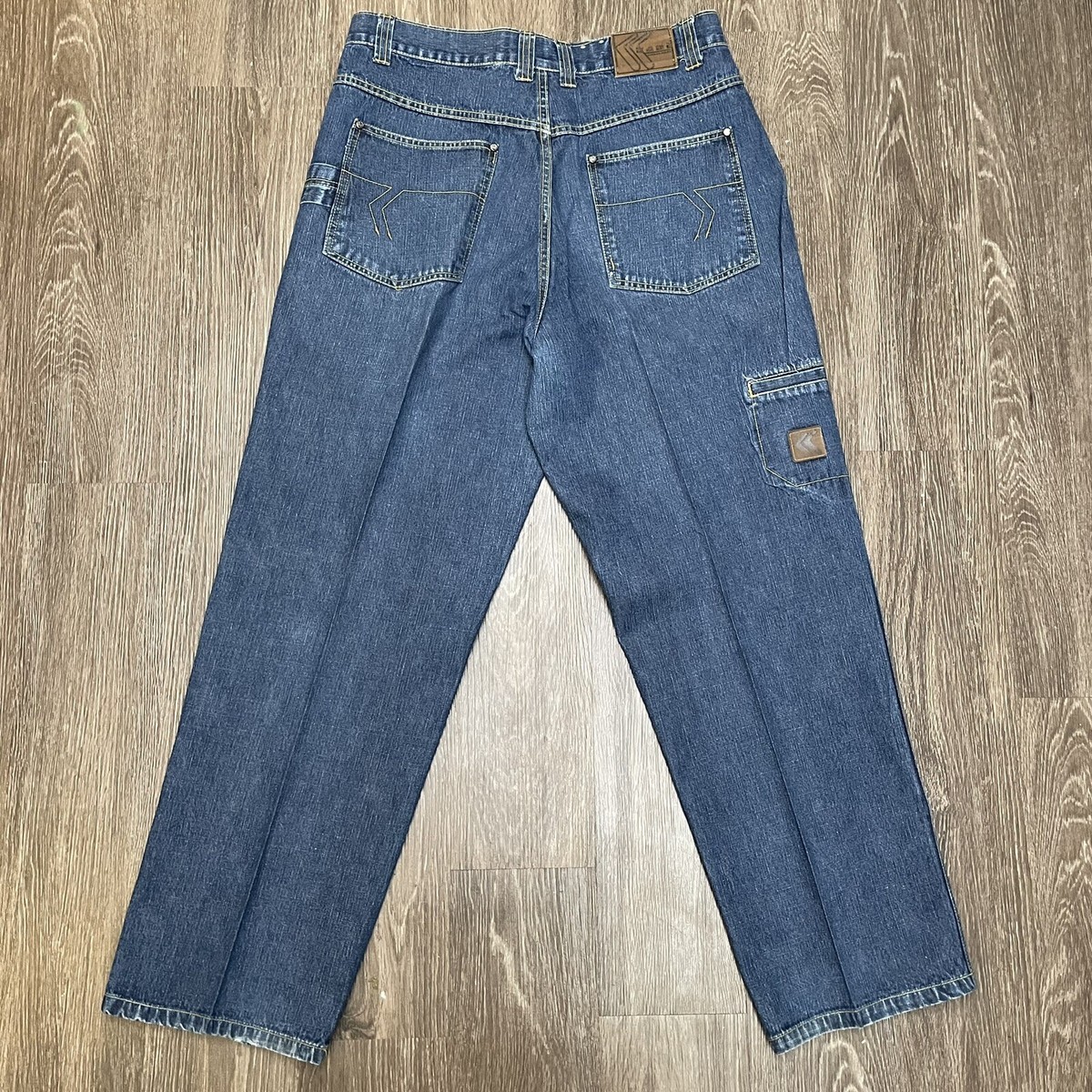 Vintage Karl Kani Jeans Mens 36x33 Blue Baggy Hip Hop 90s Tupac