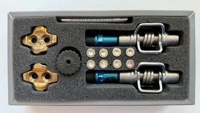 Crankbrothers Egg Beater C Klickpedale, blau, mit Cleats und Originalbox