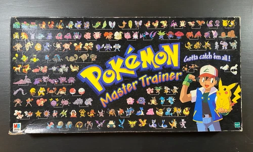 Pokemon Master Trainer Board Game Vintage Hasbro 100% Complete 1999 Rare Gen 1