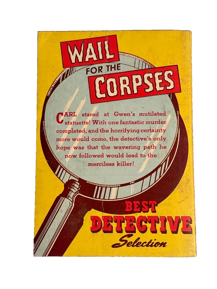 Wail for the Corpses Lawrence Treat 1943 Best Detective Pulp Martin Goodman - Image 3 of 4