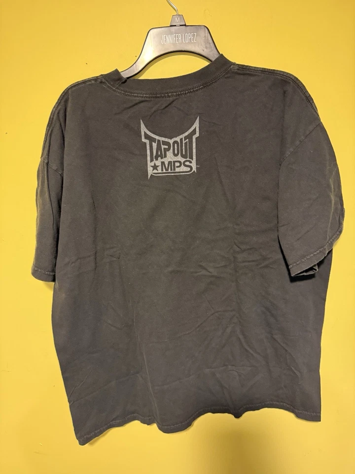 Tapout MPS T Shirt Mens XL Black Thermal Y2K MMA Skater Grunge T Shirt - Image 3 of 4