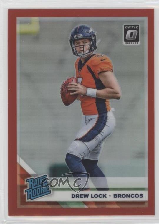 2019 Panini Donruss Optic Rated Rookie Red Prizm 47/99 Drew Lock #153 w6g