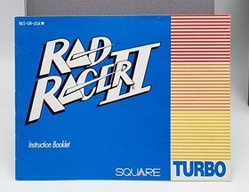 Rad Racer II 2 (Nintendo NES) Complete In Box CIB W/ Poster & Protector 