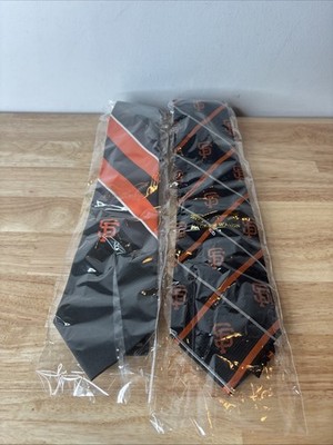 Lot Of 2 NWT Eagles Wings San Francisco Giants MLB Neck Ties Baseball Official