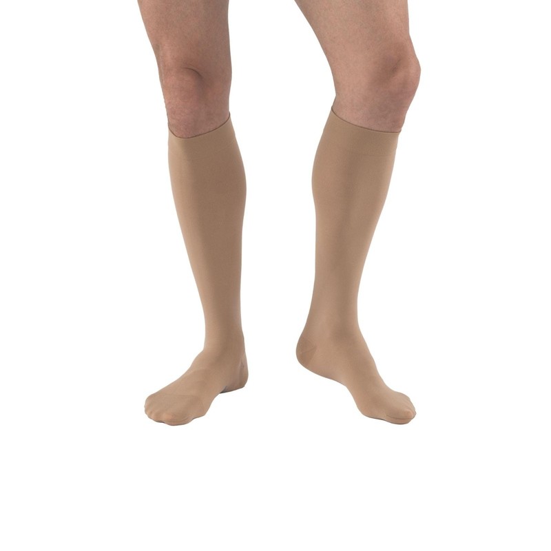 JOBST Relief 20-30 mmHg Compression Stockings, Knee High, Closed Toe, Beige, XL