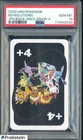 2020 Pokemon Japanese UNO Back Wild Draw Eeveelutions PSA 10 GEM MINT