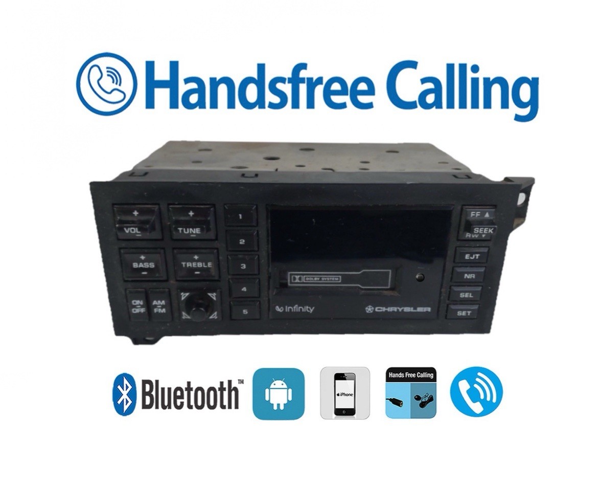 ✅89-90 DODGE Chrysler Infinity I Cassette Bluetooth handsfree calling Oem radio