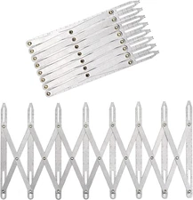 Aluminum Expanding Sewing Gauge Button Guide Equal Space Expandable Sewing Tools