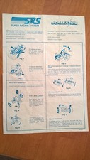Scalextric Hornby SRS Double Page Leaflet English not Spanish Version