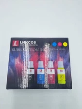 LNKCOS DTF Ink 4×100ML Refill for Heat Transfer Printing Direct to Film (BKCMYW)