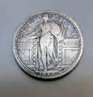 1917-P Type 1 Standing Liberty Quarter 90% Silver VG+ Details