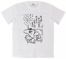 Tshirt Riho Iida & Sora Tokui Daragoro Tshirt (Fireworks/2018) White M size