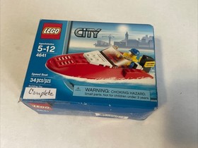 LEGO CITY: Speedboat (4641); 100% Complete w/ Minifigure & Manual