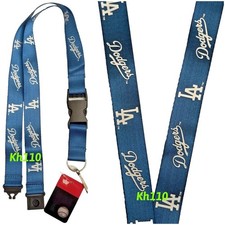MLB Los Angeles Dodgers Clip On Lanyard Keychain Official Licensed-blue Color